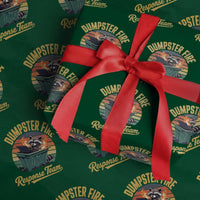 Funny Dumpster Fire Response Team Wrapping Paper Roll Work Humor - Wonder Print Shop
