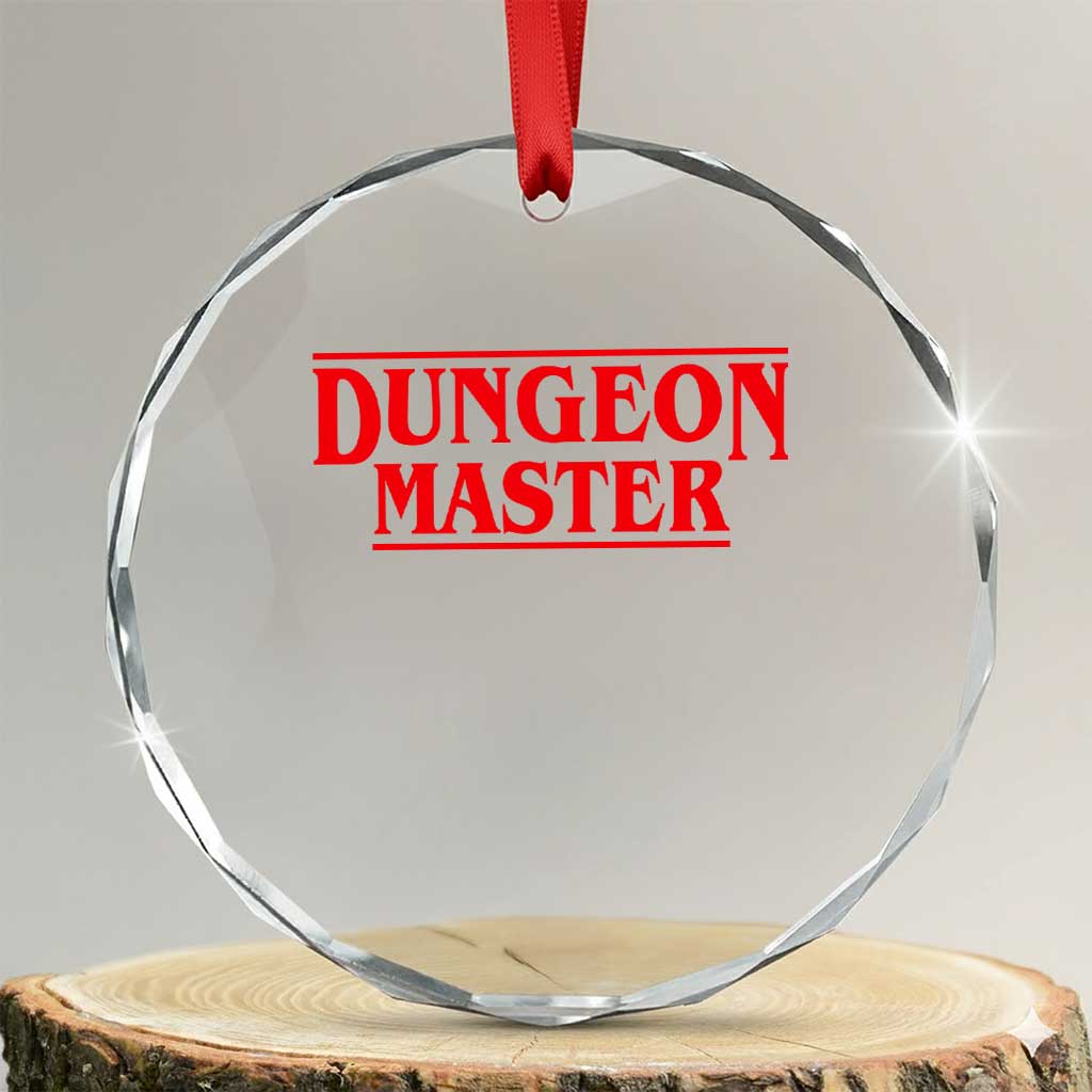 Funny Dungeon Master Crystal Glass Ornament RPG Gamer D20 Tabletop Gaming - Wonder Print Shop