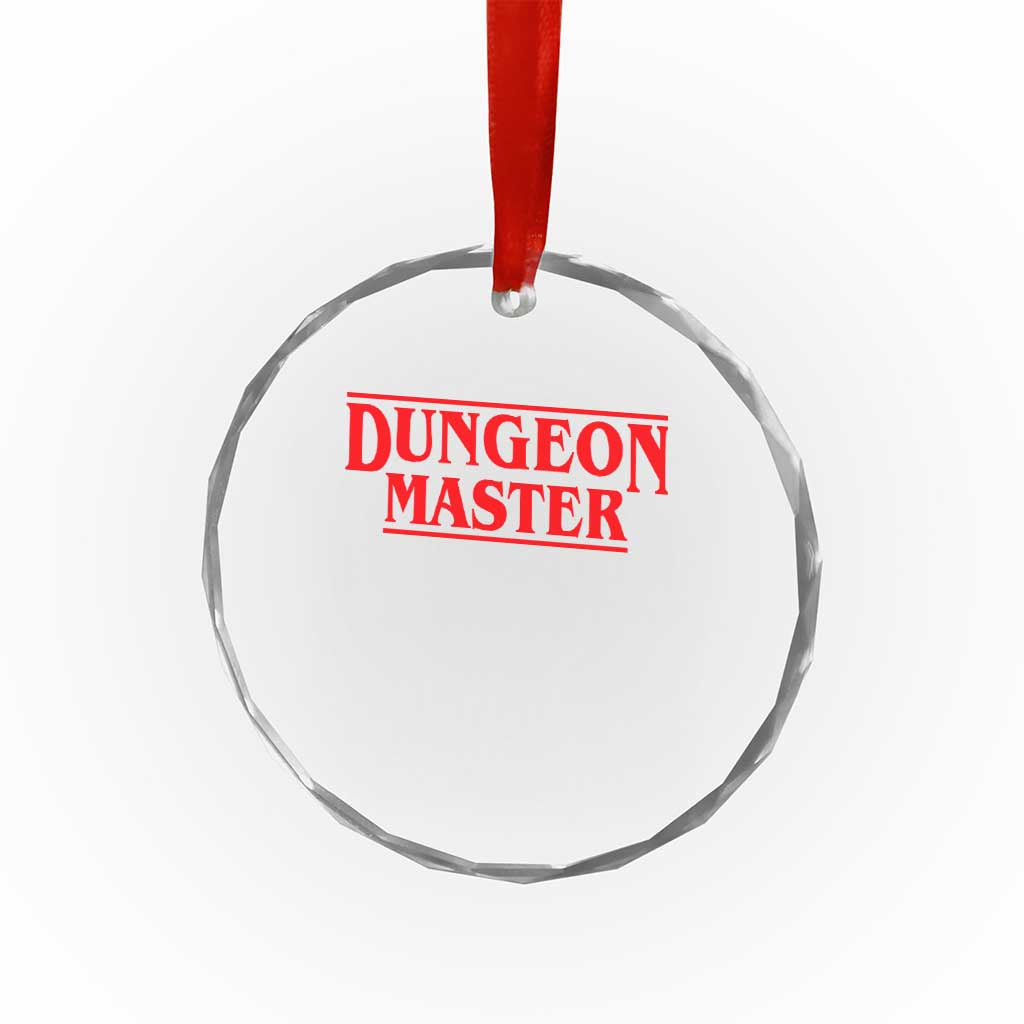 Funny Dungeon Master Crystal Glass Ornament RPG Gamer D20 Tabletop Gaming - Wonder Print Shop