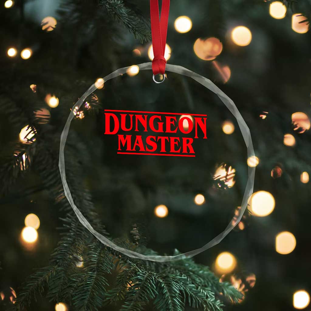 Funny Dungeon Master Crystal Glass Ornament RPG Gamer D20 Tabletop Gaming - Wonder Print Shop