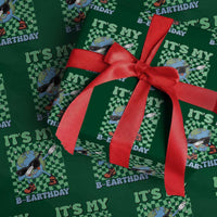Funny Earth Day Wrapping Paper Roll Its My B-Earthday