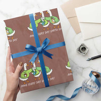 Funny Earth Day Wrapping Paper Roll Silly Goose Make Earth Day Every Day