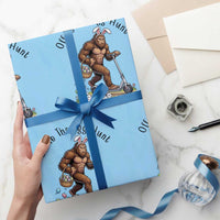 Funny Easter Bigfoot Wrapping Paper Roll Off To The Egg Hunt