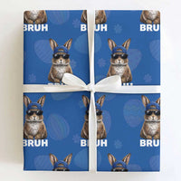 Funny Easter Bruh Bunny Sunglasses Meme Wrapping Paper Roll