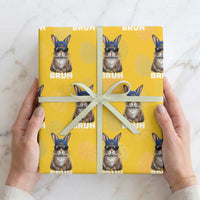 Funny Easter Bruh Bunny Sunglasses Meme Wrapping Paper Roll