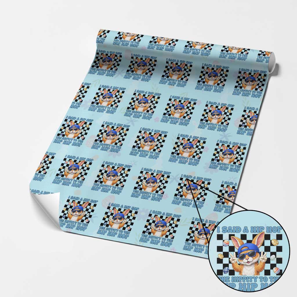 Funny Easter Bunny Wrapping Paper Roll I Said A Hip Hop The Hippity To The Hip Hip Hop