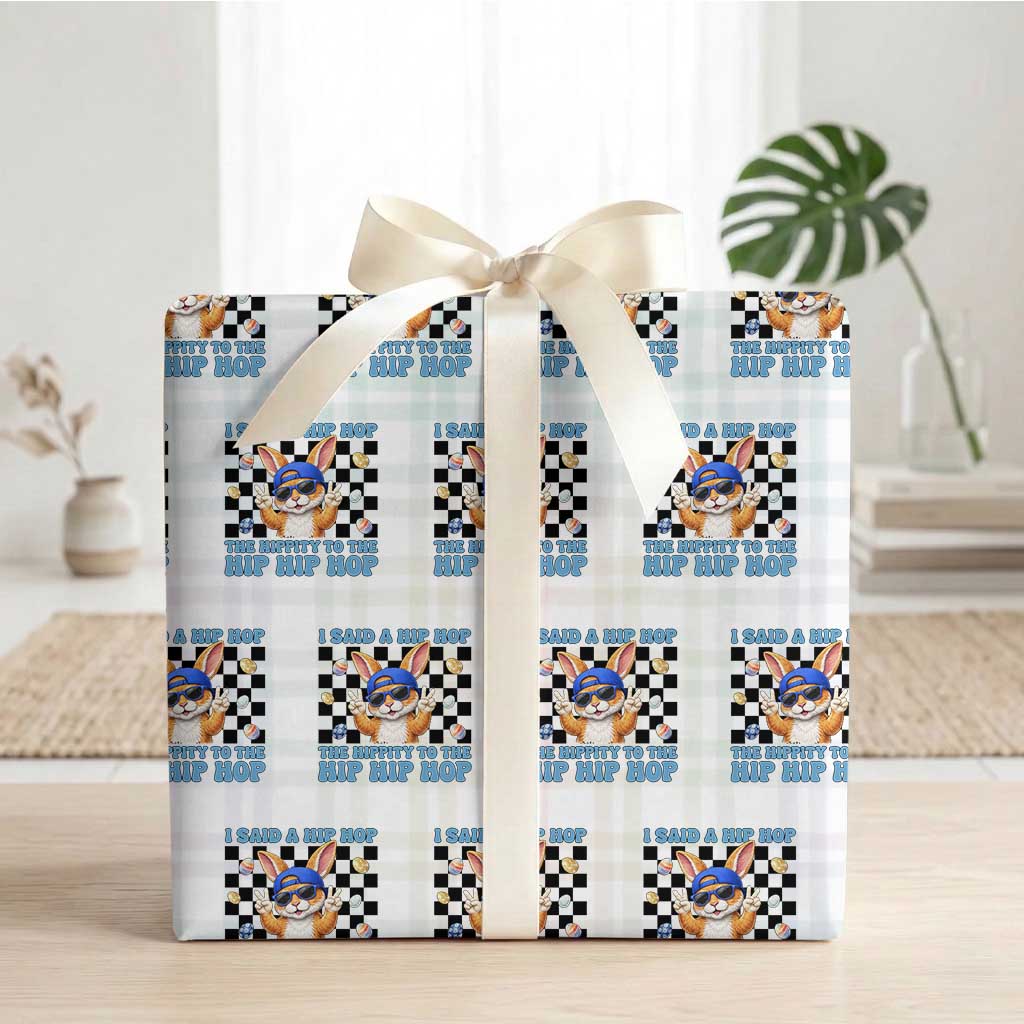 Funny Easter Bunny Wrapping Paper Roll I Said A Hip Hop The Hippity To The Hip Hip Hop
