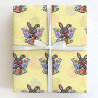 Funny Easter Bunny Mothman Loves Glazed Ham Wrapping Paper Roll