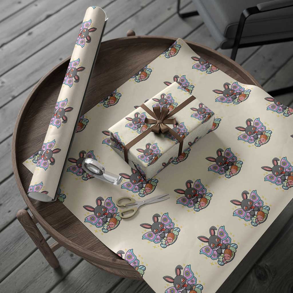Funny Easter Bunny Mothman Loves Glazed Ham Wrapping Paper Roll