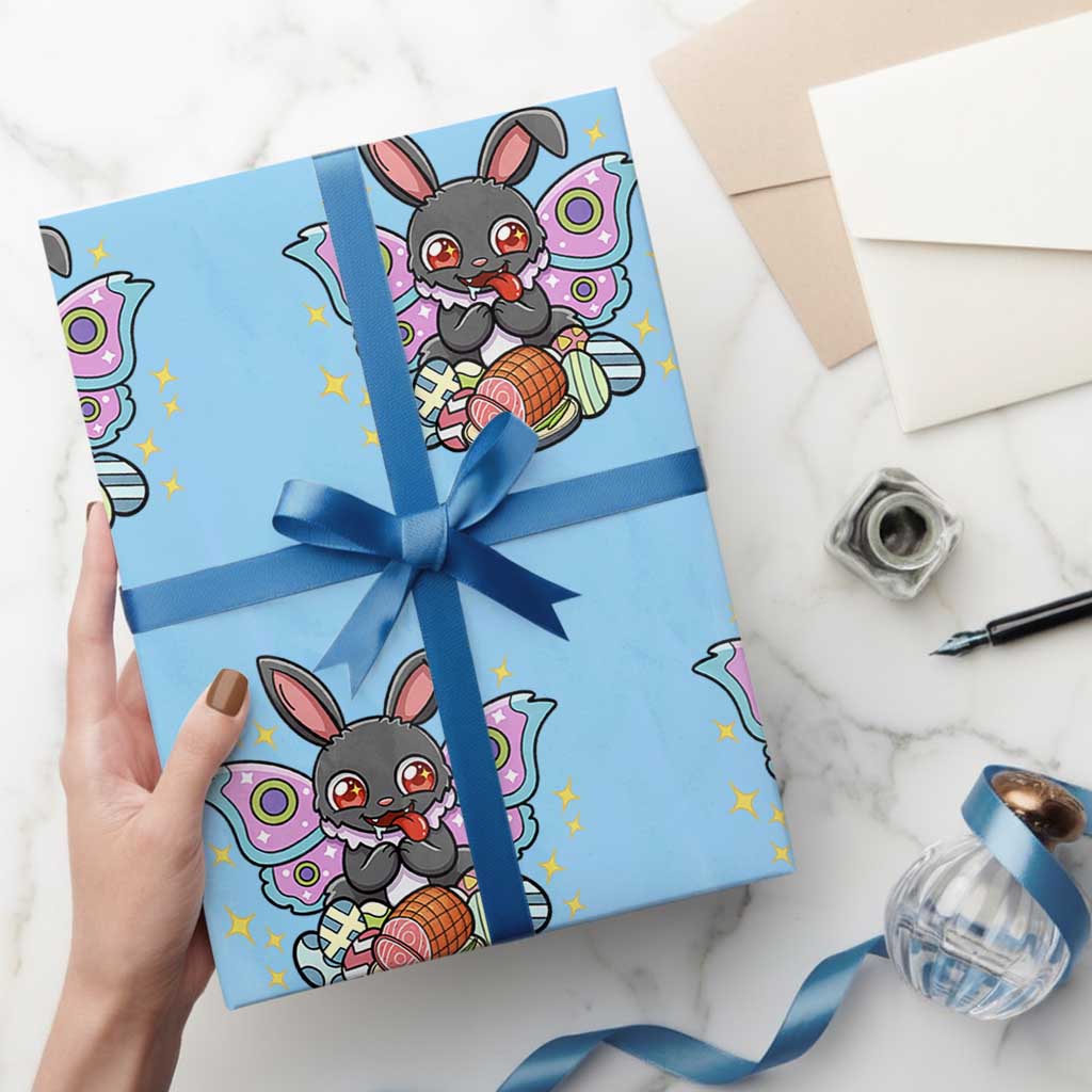 Funny Easter Bunny Mothman Loves Glazed Ham Wrapping Paper Roll