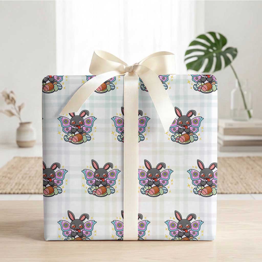 Funny Easter Bunny Mothman Loves Glazed Ham Wrapping Paper Roll