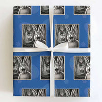 Funny Easter Bunny Selfie Mothman Egg Hunt Wrapping Paper Roll