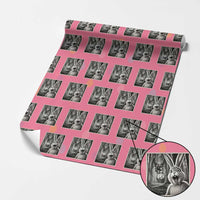 Funny Easter Bunny Selfie Mothman Egg Hunt Wrapping Paper Roll