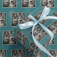 Funny Easter Bunny Selfie Mothman Egg Hunt Wrapping Paper Roll
