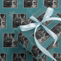 Funny Easter Bunny Selfie Wrapping Paper Roll Bigfoot Jersey Devil Chupacabra Egg Hunt