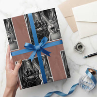 Funny Easter Bunny Selfie Wrapping Paper Roll Bigfoot Jersey Devil Chupacabra Egg Hunt