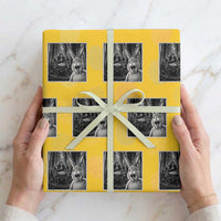 Funny Easter Bunny Selfie Wrapping Paper Roll Bigfoot Jersey Devil Chupacabra Egg Hunt