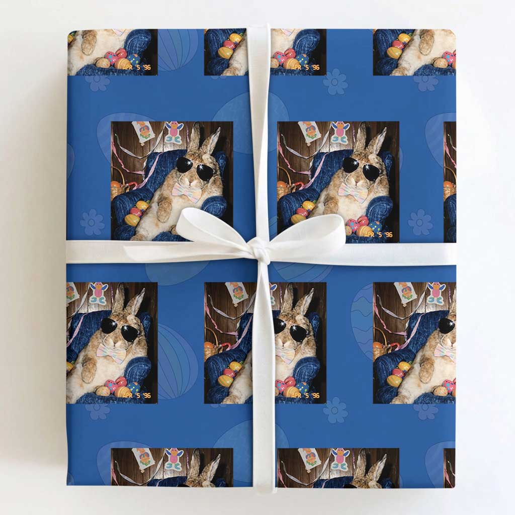 Funny Easter Bunny Sunglasses Graphic Wrapping Paper Roll