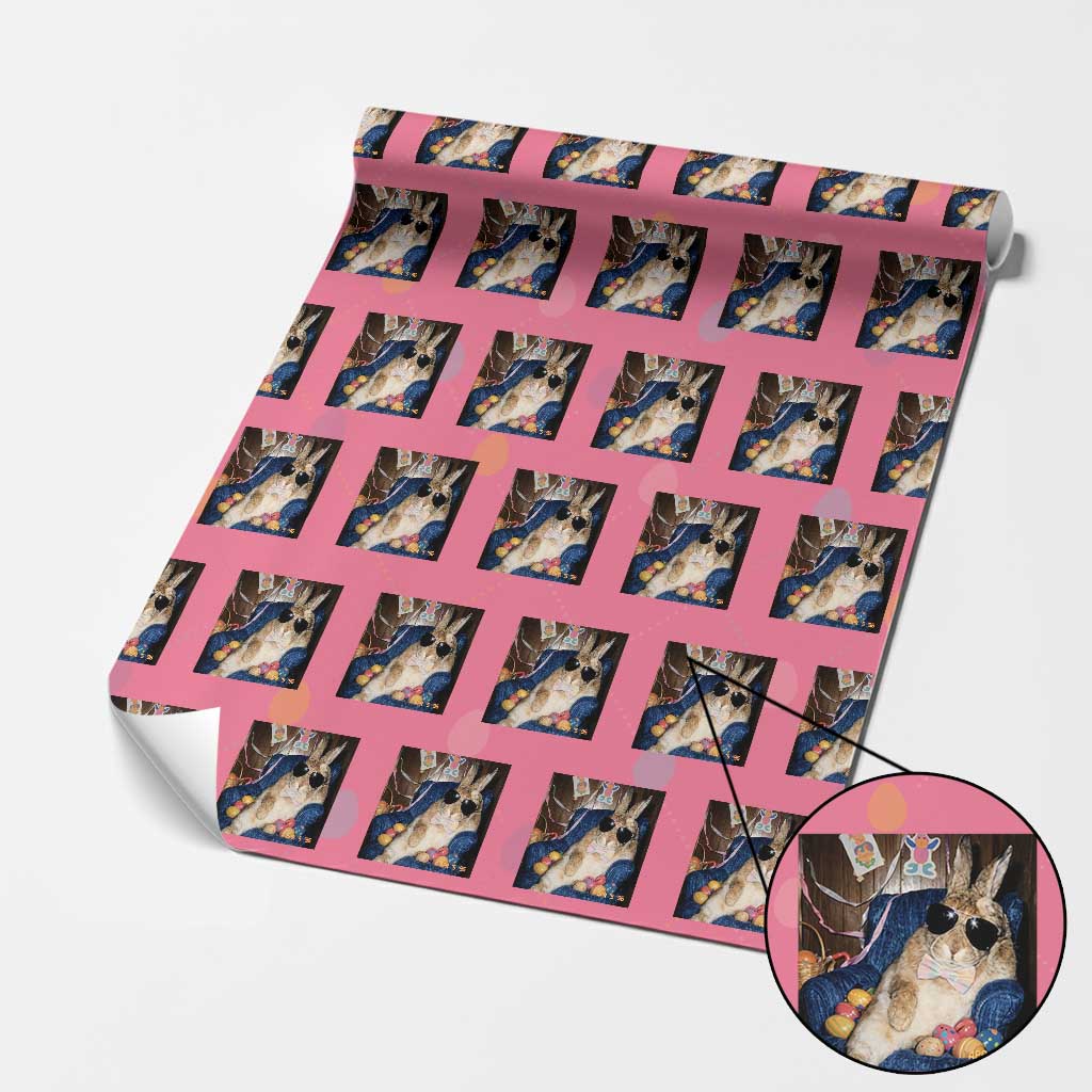 Funny Easter Bunny Sunglasses Graphic Wrapping Paper Roll