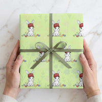 Funny Easter Bunny Wearing Hat American Wrapping Paper Roll