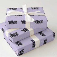 Funny Easter Cryptid Squad Wrapping Paper Roll Bigfoot Mothman Jersey Devil Chupacabra Gift