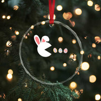 Funny Easter Crystal Glass Ornament Bunny Gamer Egg Hunter