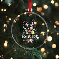 Funny Easter Crystal Glass Ornament Im A Little Eggstra Bunny Cute Kids Toddler - Wonder Print Shop
