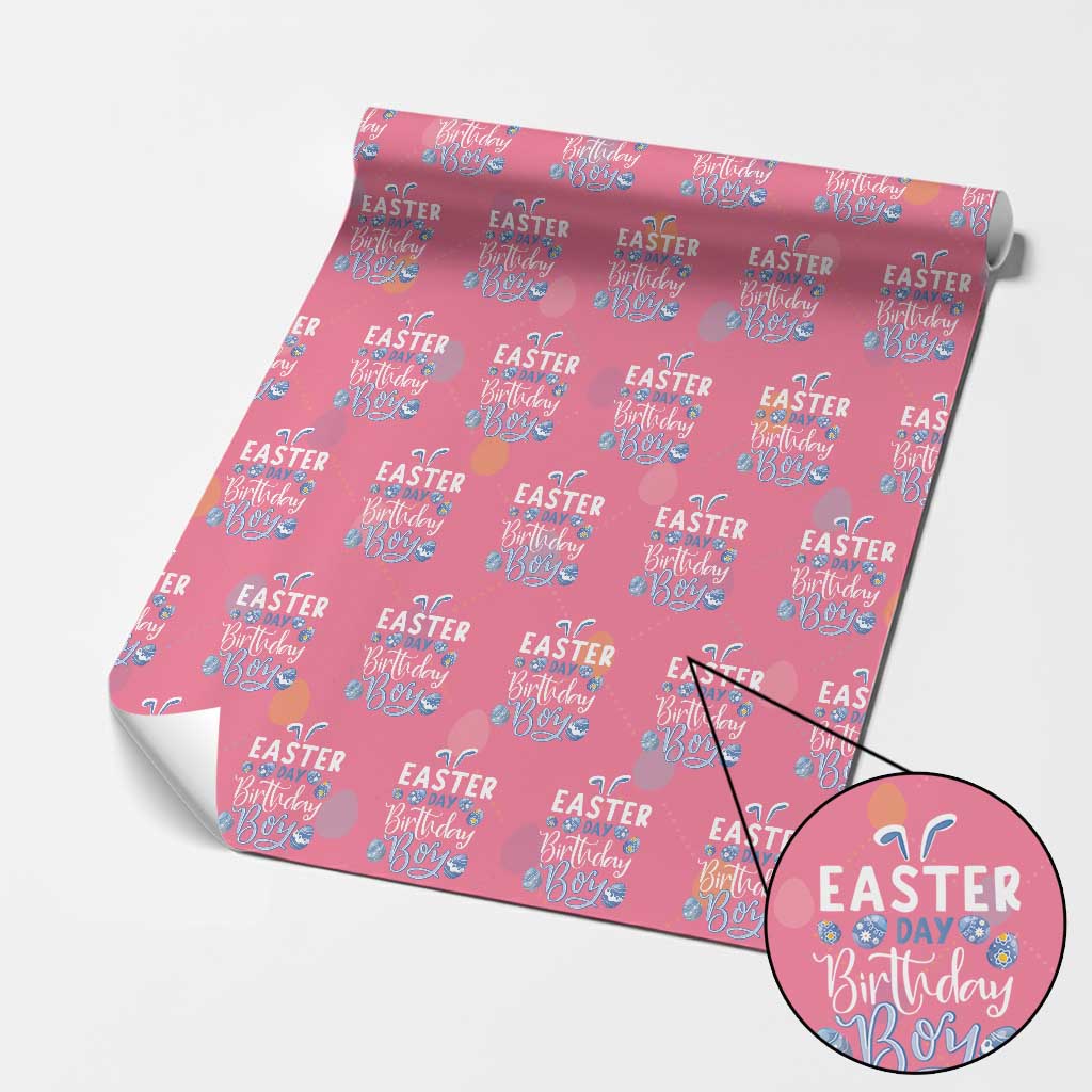 Funny Easter Day Birthday Boy Wrapping Paper Roll Born On Easter Day Eggs
