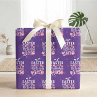 Funny Easter Day Birthday Girl Wrapping Paper Roll Born On Easter Day Eggs