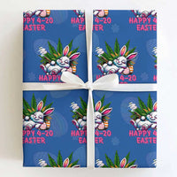 Funny Easter Day Cannabis Weed Wrapping Paper Roll Happy 420 Easter Bunny