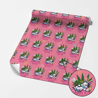 Funny Easter Day Cannabis Weed Wrapping Paper Roll Happy 420 Easter Bunny