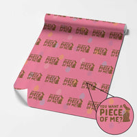 Funny Easter Day Chocolate Bunny Wrapping Paper Roll You Want A Piece Of Me