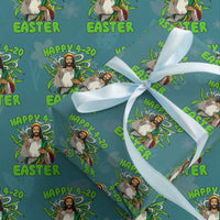 Funny Easter Day Christian Weed Wrapping Paper Roll Happy 420 Easter Jesus Smokes Stoner