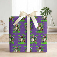Funny Easter Day Christian Weed Wrapping Paper Roll Happy 420 Easter Jesus Smokes Stoner