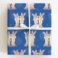 Funny Easter Day Cowgirl Egg Cowboy Boots Wrapping Paper Roll
