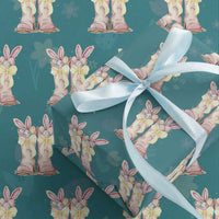 Funny Easter Day Cowgirl Egg Cowboy Boots Wrapping Paper Roll