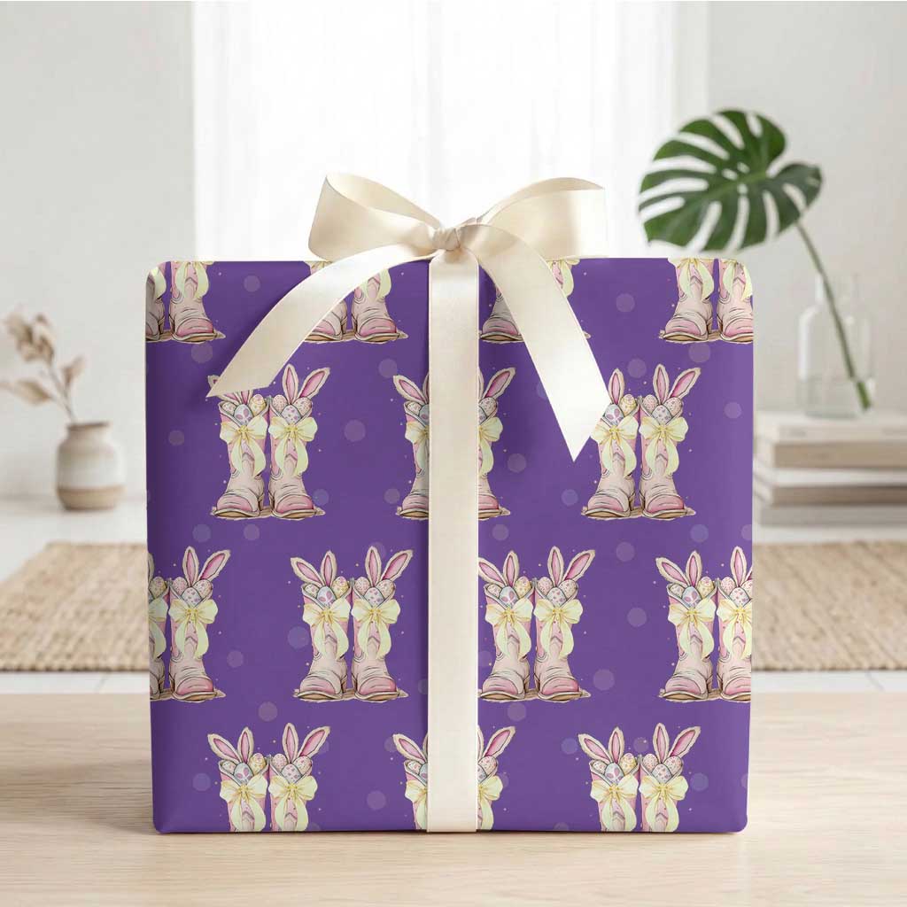 Funny Easter Day Cowgirl Egg Cowboy Boots Wrapping Paper Roll