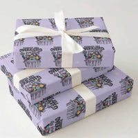 Funny Easter Day Racoon Wrapping Paper Roll Bunnies Are Overrated Stay Feral Eggs