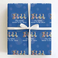 Funny Easter Day Silly Goose Wrapping Paper Roll Silly Rabbit Easter Is For Jesus