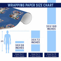 Funny Easter Day Six Seven 67 Bunny Boys Kids Wrapping Paper Roll