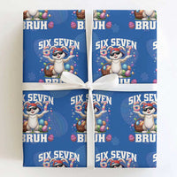 Funny Easter Day Six Seven Bruh Wrapping Paper Roll 67 Bunny Easter Eggs