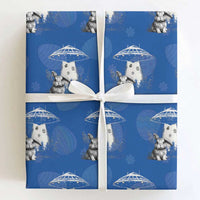 Funny Easter Day UFO Bunny Alien Eggs Wrapping Paper Roll