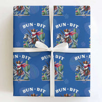Funny Easter Day Western Wrapping Paper Roll Bun-dit Country Rabbit Cowboy Rodeo