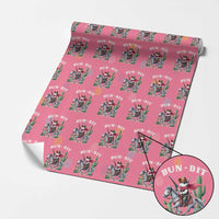 Funny Easter Day Western Wrapping Paper Roll Bun-dit Country Rabbit Cowboy Rodeo