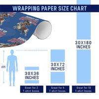 Funny Easter Day Western Wrapping Paper Roll Bunny Up Cowgirl Country Bunny