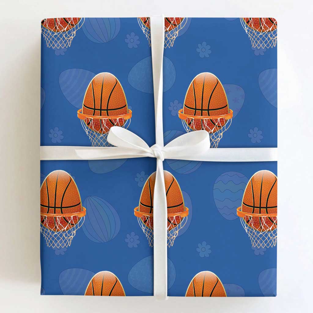 Funny Easter Egg Basketball Sport Lover Wrapping Paper Roll