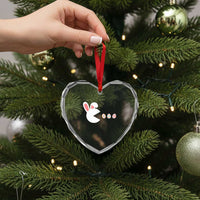 Funny Easter Heart Crystal Glass Ornament Bunny Gamer Egg Hunter