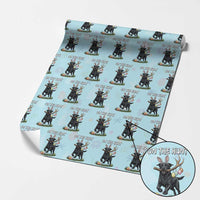 Funny Easter Hunting Dog Wrapping Paper Roll Labrador Bunny Ears On The Hunt