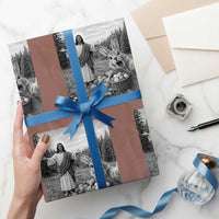 Funny Easter Jesus Wrapping Paper Roll Christian Jesus Bunny Selfie Religious