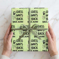 Funny Easter Jesus Wrapping Paper Roll Guess Who's Back Back Again